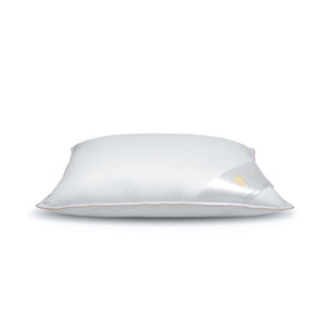 Hungarian goose down pillow single sized, white